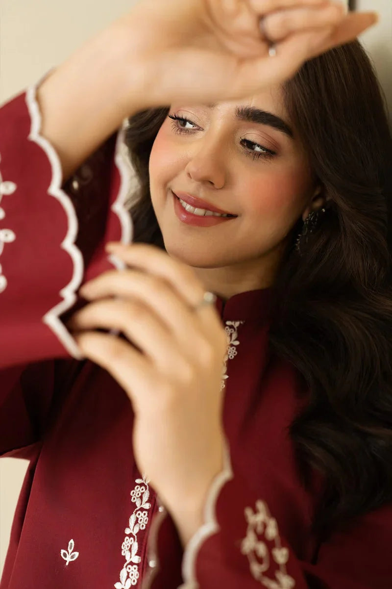 Mah e Rang Two Pc Embroidery Stitched