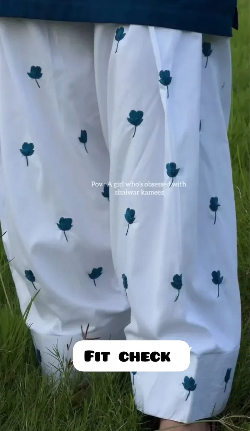 Blue Cherry 2PC Stitched